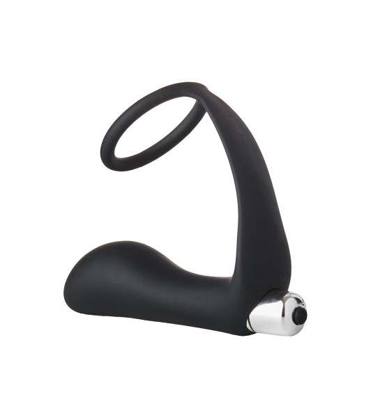 FANTASSTIC VIBRATING ANAL PLUG WITH COCKRING BLACK - 2 - notaboo.es