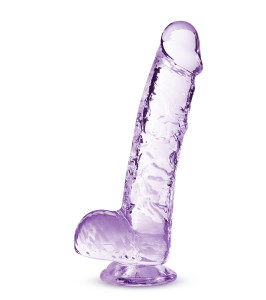 NATURALLY YOURS  6" CRYSTALLINE DILDO  AMETHYST - notaboo.es