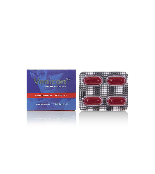 Venicon Cobeco erection enhancement pills for men, 4 tablets - 1 - notaboo.es