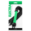 Flogger con lazo NS Novelties Electra, verde y negro, 54 cm - 1 - notaboo.es