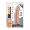 DR. SKIN SILICONE DR. SHEPHERD 8 INCH DILDO WITH SUCTION CUP VANILLA - 2 - notaboo.es