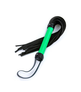 Flogger with loop NS Novelties Electra, green and black, 54 cm - notaboo.es