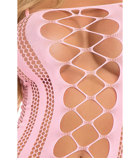 FAKE NEWS BODYSTOCKING ROSA, OS - 1 - notaboo.es