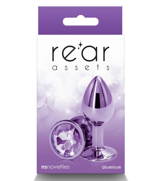 NS Novelties Anal Tube S with Crystal, purple, 7 x 3.2cm - 3 - notaboo.es