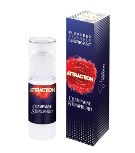 MAI ATTRACTION KISSABLE LUBRICANT CHAMPAGNE STRAWBERRY FLAVOR 50ML - notaboo.es