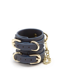 BONDAGE COUTURE WRIST CUFF BLUE - notaboo.es