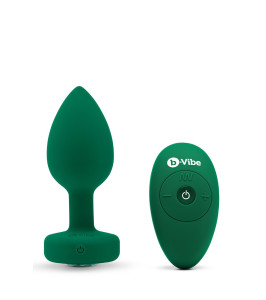 B-Vibe - Vibrating Jewel Plug M/L Emerald - notaboo.es