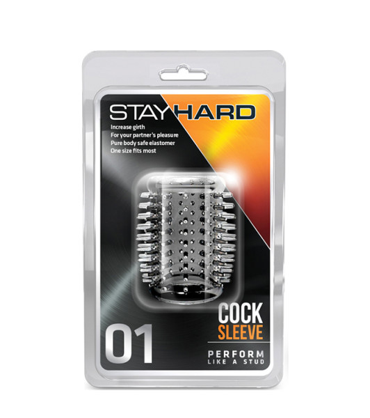 Penis nozzle open with spikes Stay Hard Cock Sleeve Clear - 2 - notaboo.es