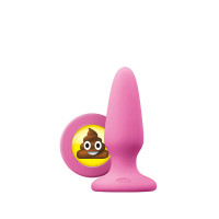 NS Novelties Mojis DCK emoji anal plug, pink, 7.8 x 3.3 cm