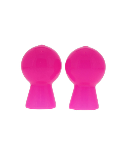 NIPPLE SUCKER PAIR IN SHINY PINK - notaboo.es