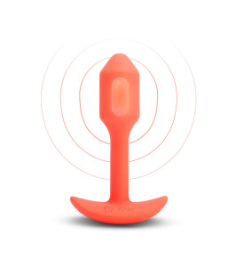 B-Vibe - Vibrating Snug Plug 1 (S) Orange - notaboo.es
