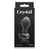 NS Novelties glass anal plug with diamond stopper, black, 7 x 3 cm  - 2 - notaboo.es