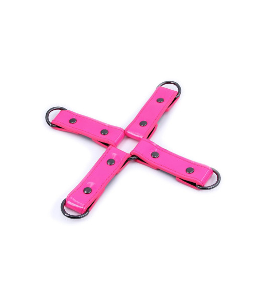 NS Novelties Electra cross locking system, pink - notaboo.es