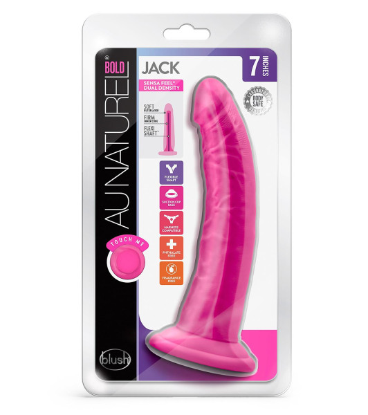 Au Naturel Bold Jack consolador realista rosa con ventosa, 19 x 3,8cm - 3 - notaboo.es