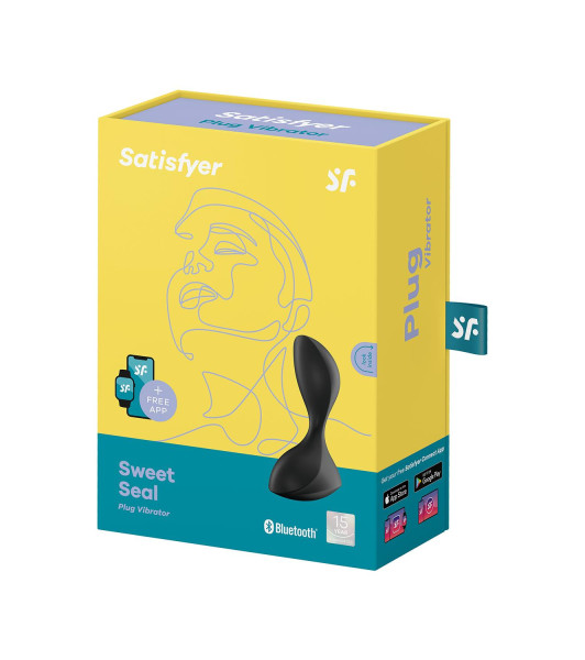 Satisfyer-Tapón Anal Vibrador Sweet Seal Negro - 2 - notaboo.es