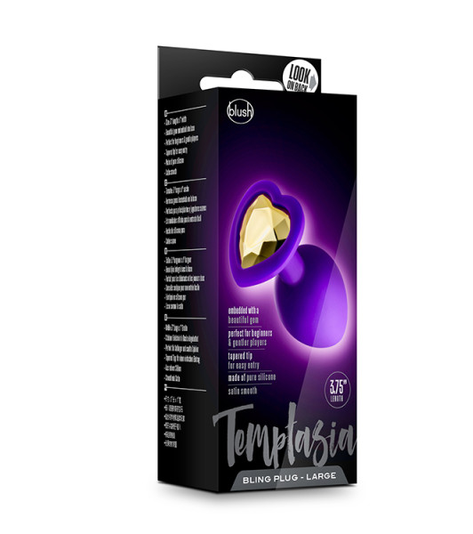 Temptasia - Bling Plug grande - Púrpura - 2 - notaboo.es