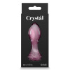 NS Novelties glass anal plug with rose stopper, pink, 7.1 x 3 cm - 1 - notaboo.es