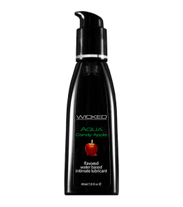 Lubricante oral de base acuosa Wicked, sabor manzana caramelizada, 60 ml - notaboo.es