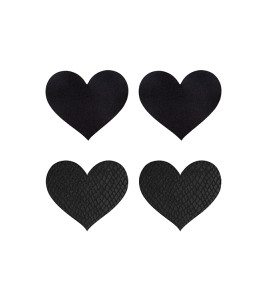 PEEKABOO PASTIES CLASSIC BLACK HEARTS - notaboo.es