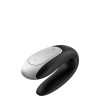 SATISFYER DOUBLE FUN VIBRATOR WITH APP BLACK - 1 - notaboo.es