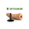 Lock On Hexanite 7.5 Inch Dildo With Suction Cup Adapter Mocha - 2 - notaboo.es