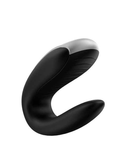 SATISFYER DOUBLE FUN VIBRATOR WITH APP BLACK - 2 - notaboo.es